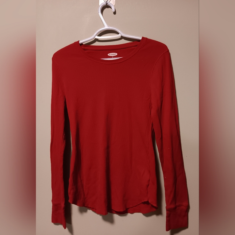 Size M Old Navy Red Pajama Shirt